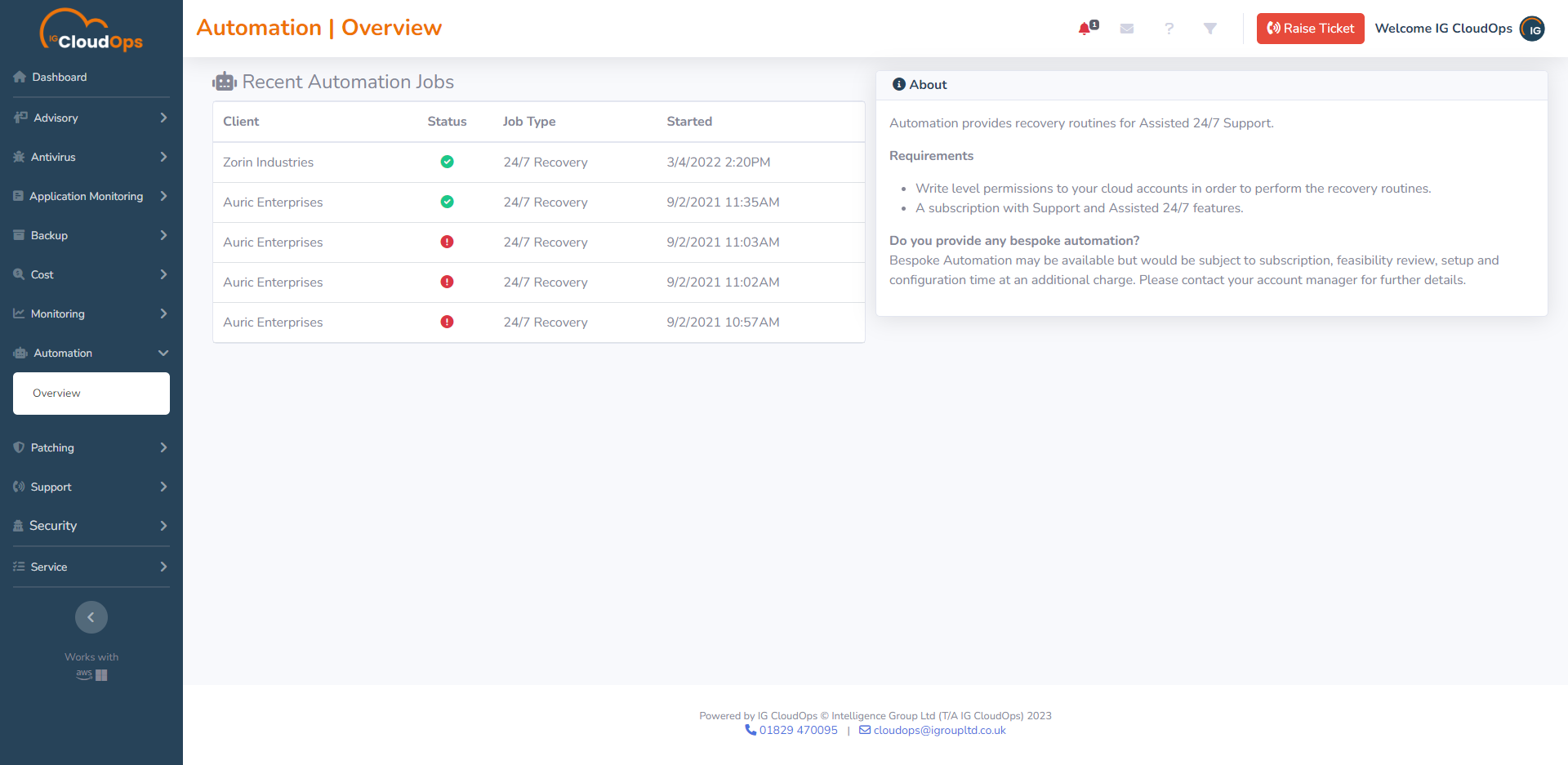 Automation Services Overview